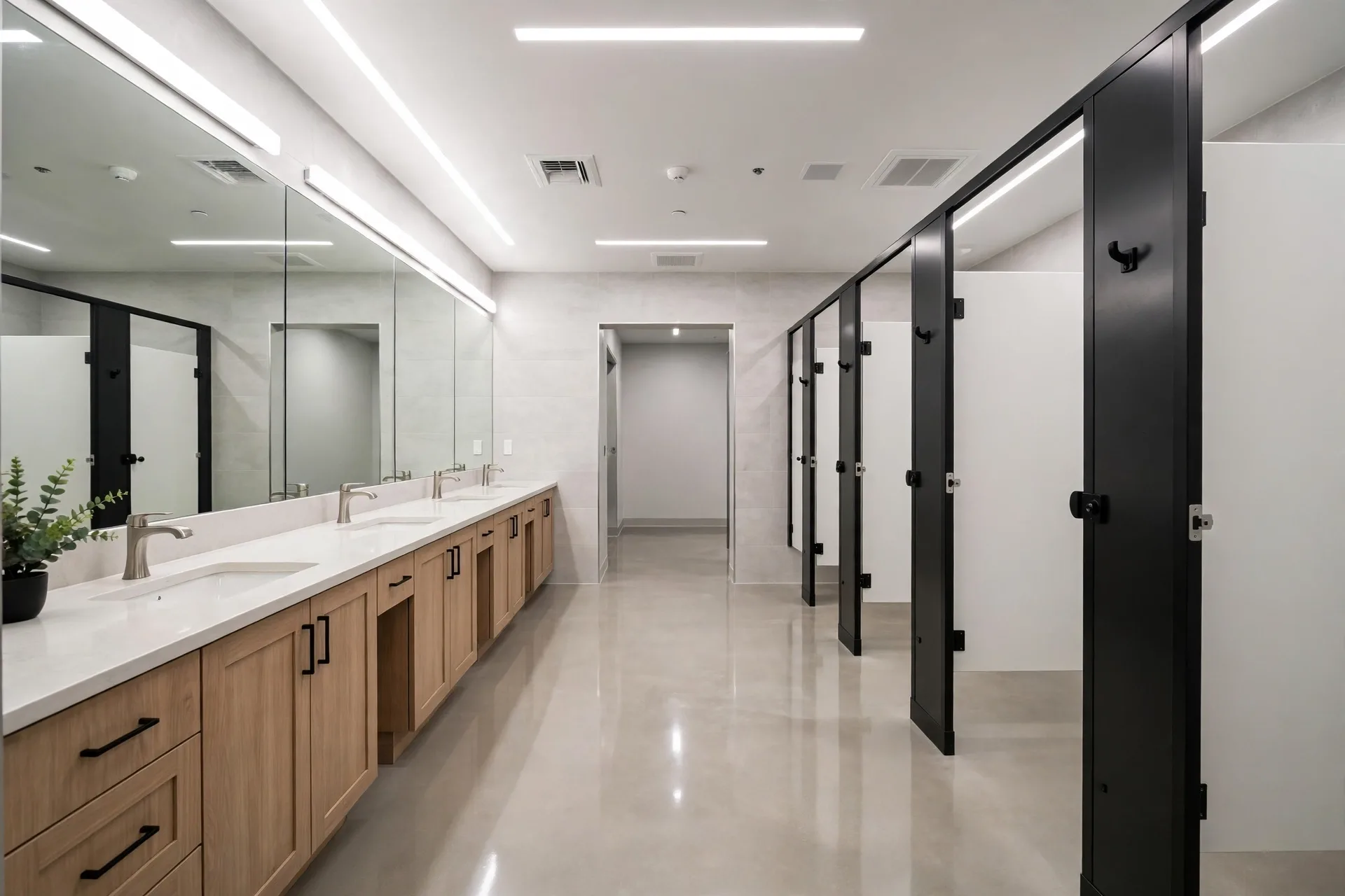 Commercial Bathroom Remodeling —  Office Restroom Remodel in Yorktown by Bowie Bathroom Remodeling Company