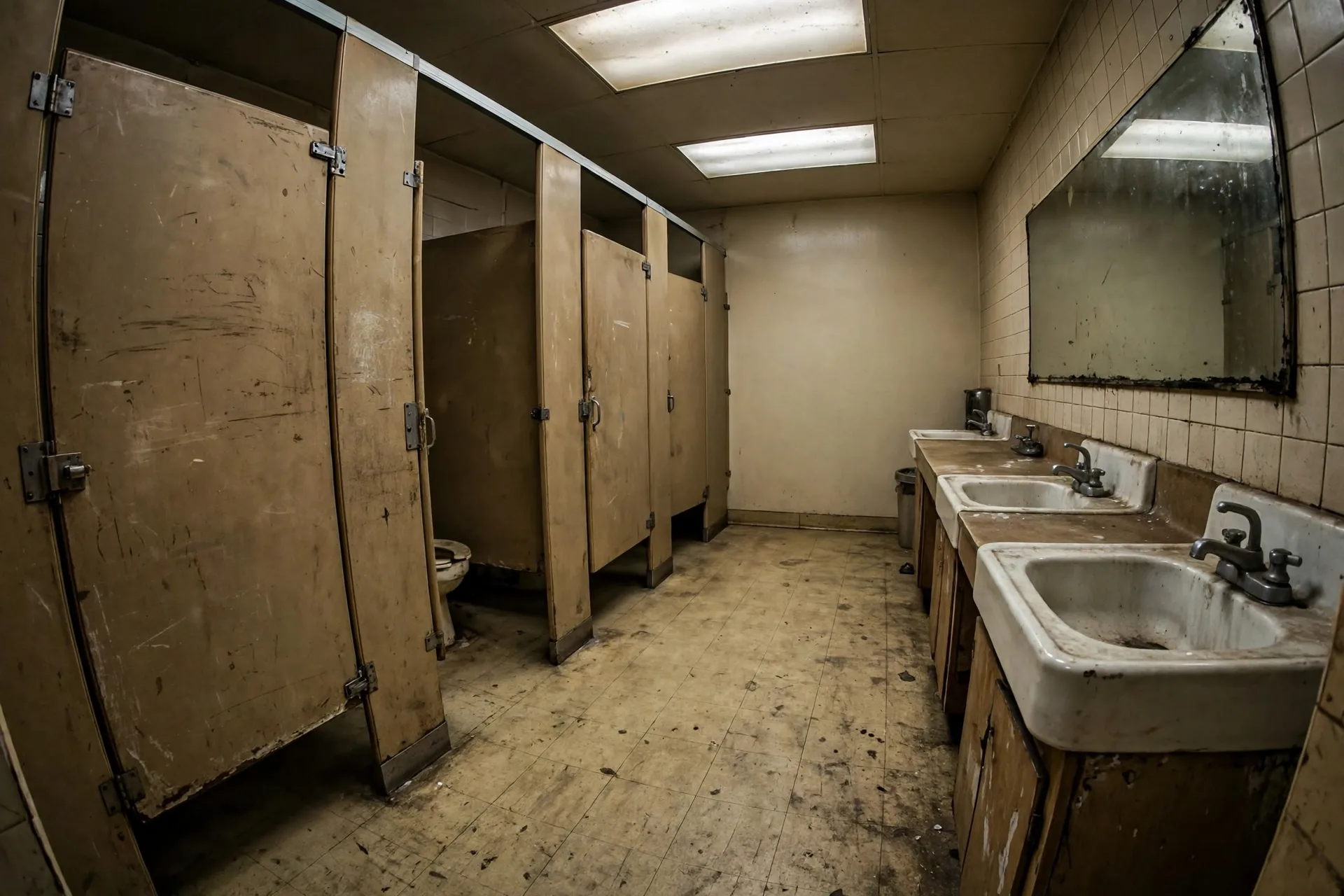 Before photo, Office Restroom Remodel in Yorktown, by Bowie Bathroom Remodeling Company