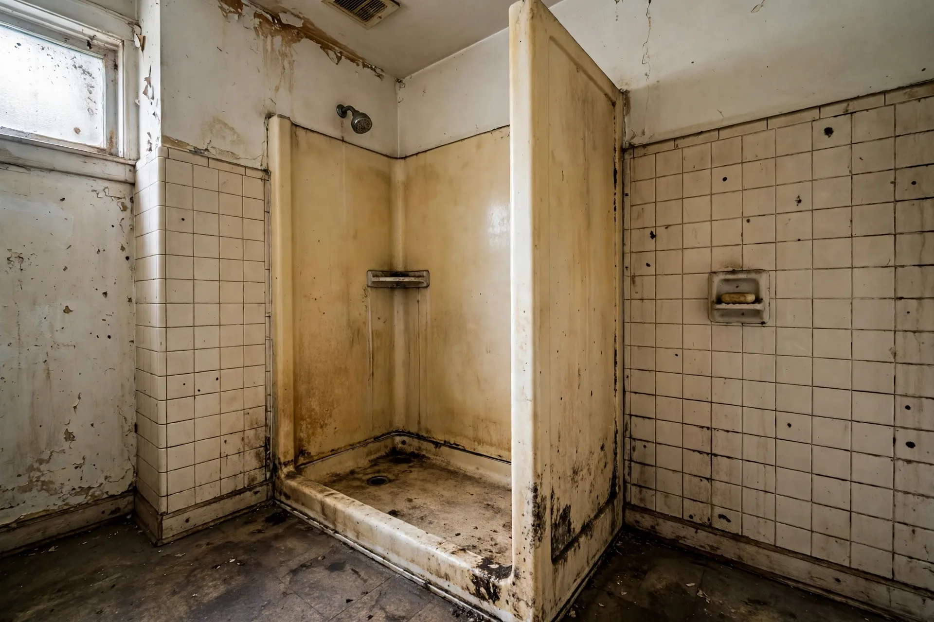 Before photo, Shower Remodel in Mitchellville, by Bowie Bathroom Remodeling Company
