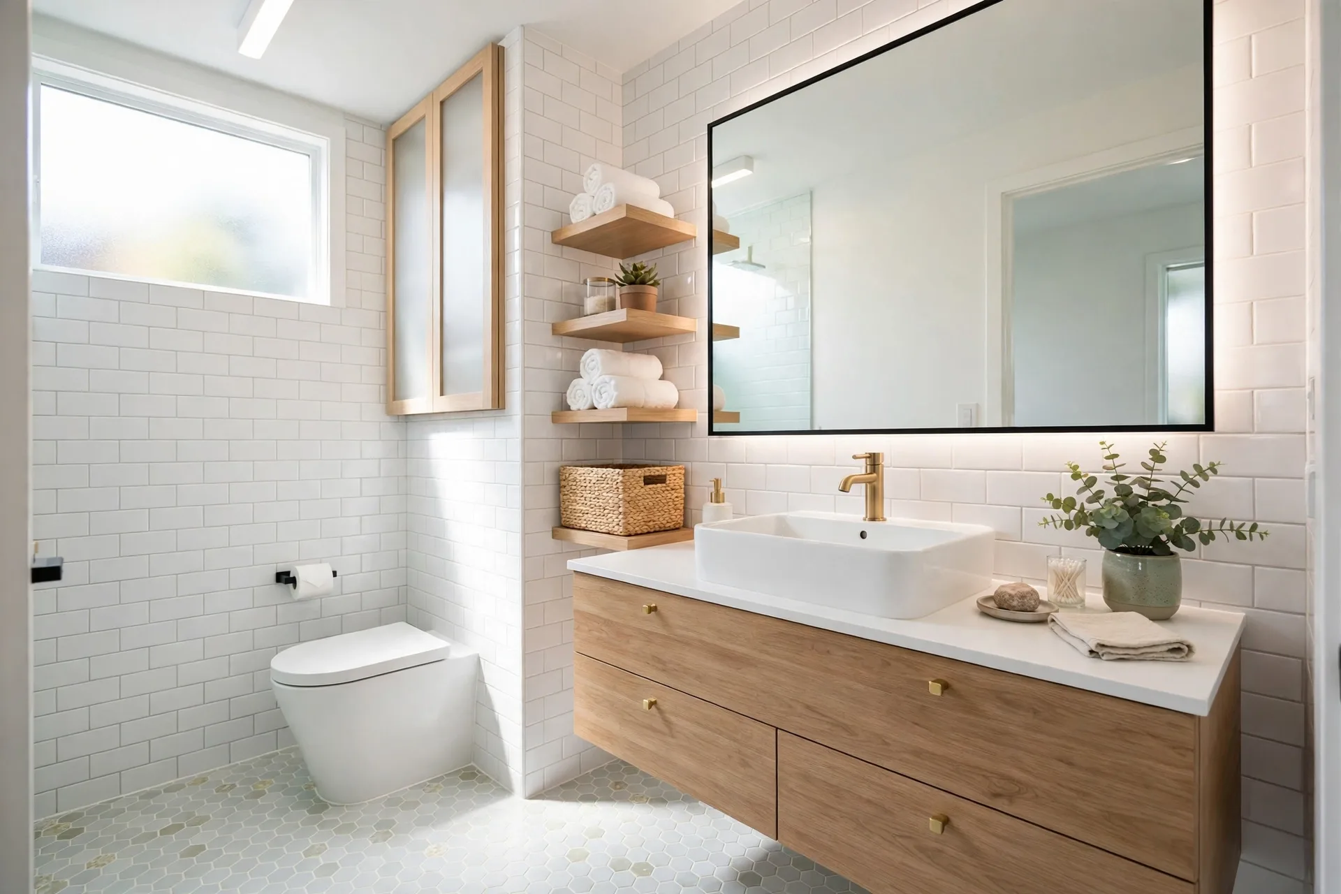 Small Bathroom Remodeling —  Small Bathroom Remodel in Heather Hills by Bowie Bathroom Remodeling Company